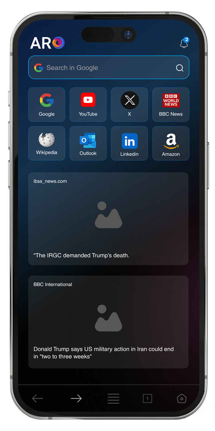 ARO Browser Screenshot 2